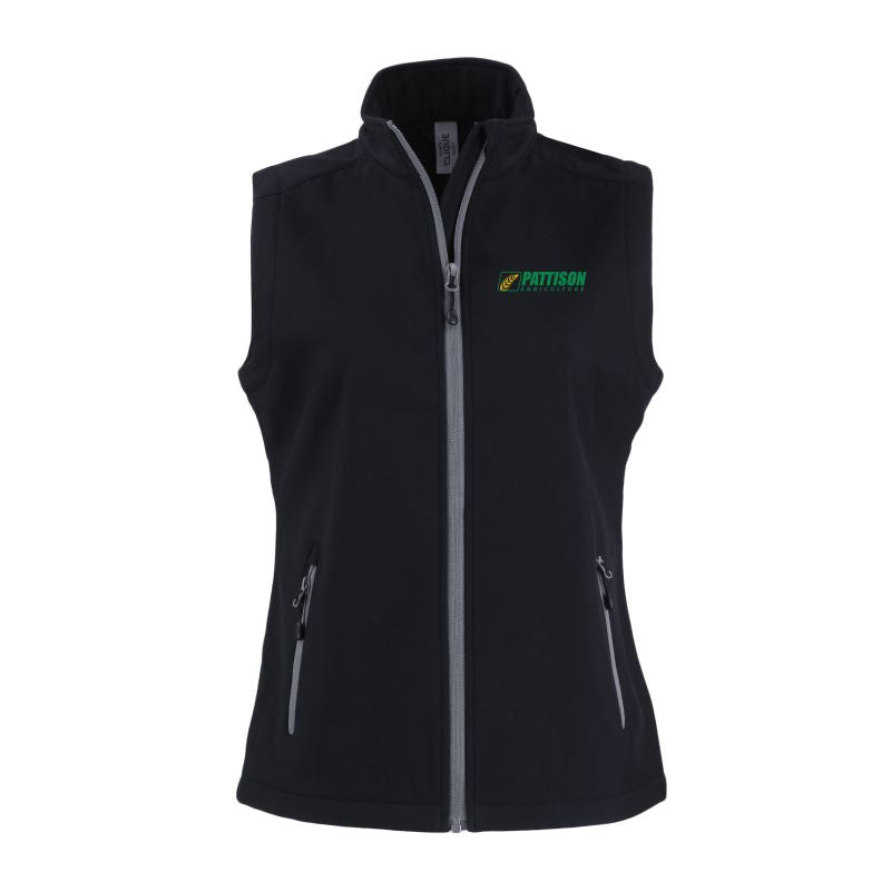 Ladies Clique Tempo Stretch Full Zip Softshell Vest