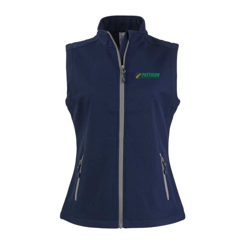 Ladies Clique Tempo Stretch Full Zip Softshell Vest