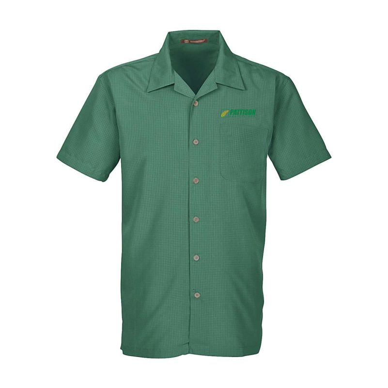 Men's Harriton Barbados Textured Camp Shirt