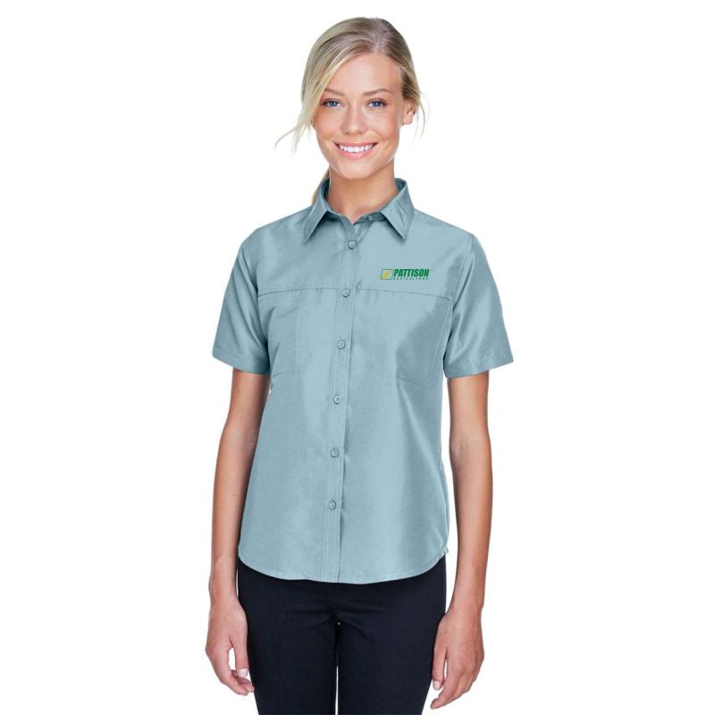 Ladies Harriton Key West Short Sleeve Performance Staff Shirt