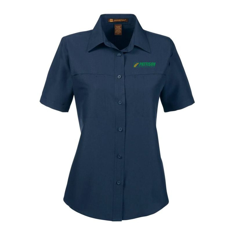 Ladies Harriton Key West Short Sleeve Performance Staff Shirt