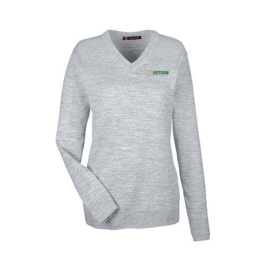 Ladies Harriton Pilblocâ„¢ V-Neck Sweater