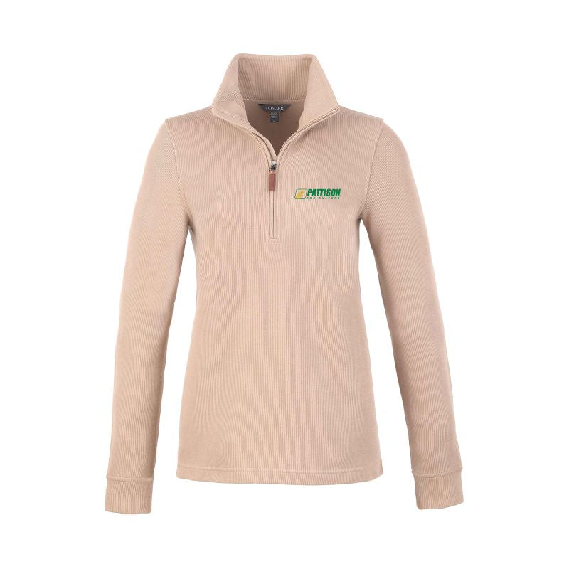 Ladies Hudson Eco Knit Half Zip