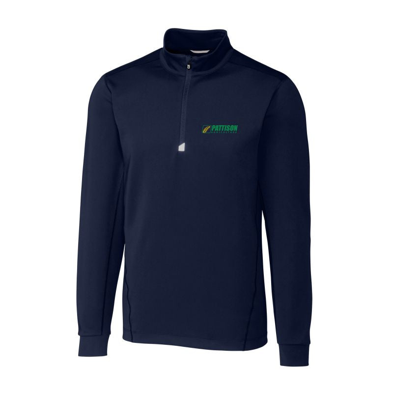 Men's Tall Cutter & Buck Traverse Stretch Eco Quarter Zip Pullover