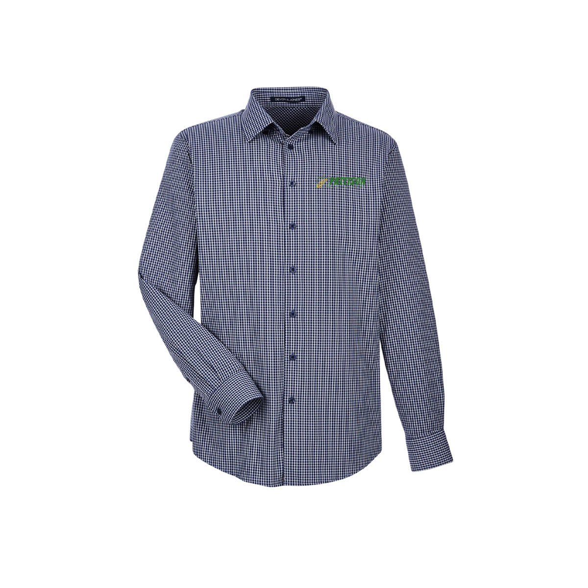 Devon & Jones CrownLux Performance™ Tonal Mini Check