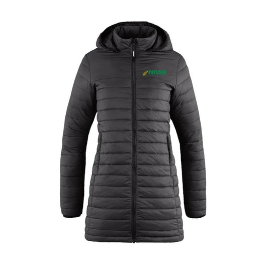 Ladies Glacier Bay Full Length Puffy Jacket w/ Detachable Hood
