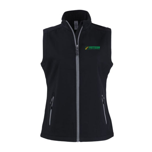 Ladies Clique Tempo Stretch Full Zip Softshell Vest