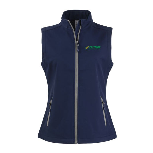Ladies Clique Tempo Stretch Full Zip Softshell Vest