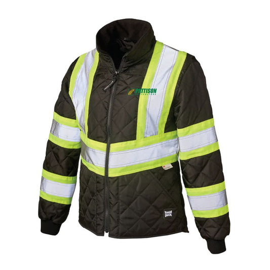 Ladies Quilted Safety Freezer Jacket