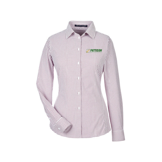 Ladies Devon & Jones Crownlux Performance™ Micro Windowpane