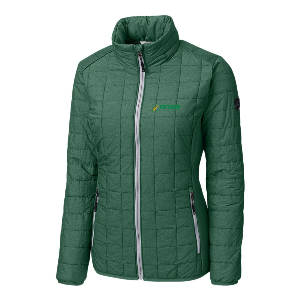 Ladies Cutter & Buck Rainier Primasoft Eco Insulated Full Zip Puffer Jacket